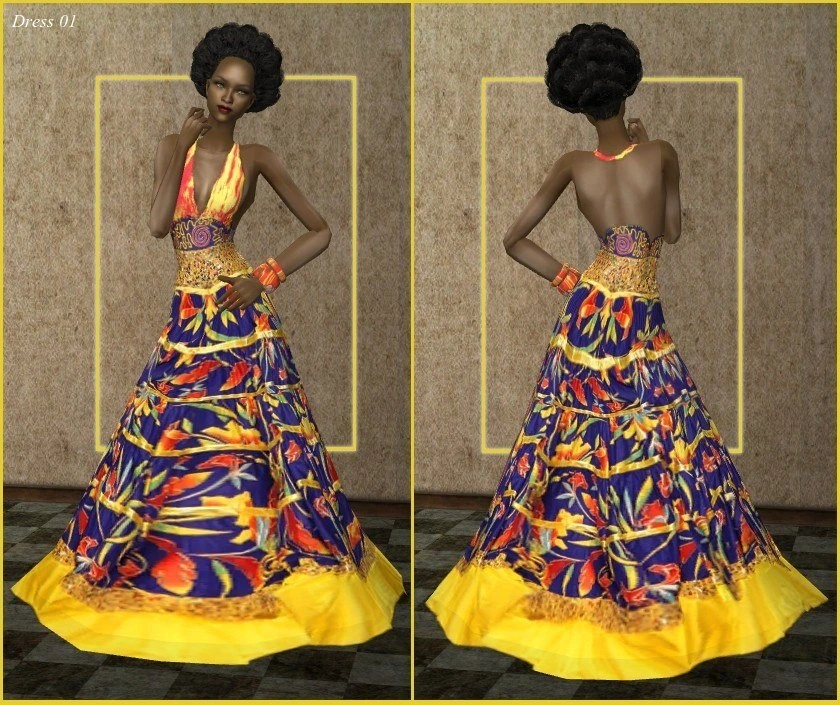 af arise africa fashion week dress by lidiqnata sims 2